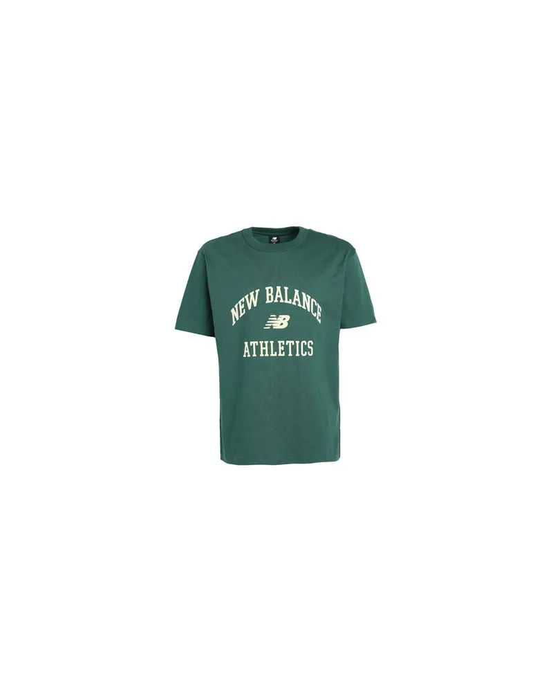 New Balance Athletics Varsity Graphic T-Shirt   - Athletics Varsity Graphic T-Shirt - TOPS - T-shirtsauf YOOX.COM Dunkelgrün