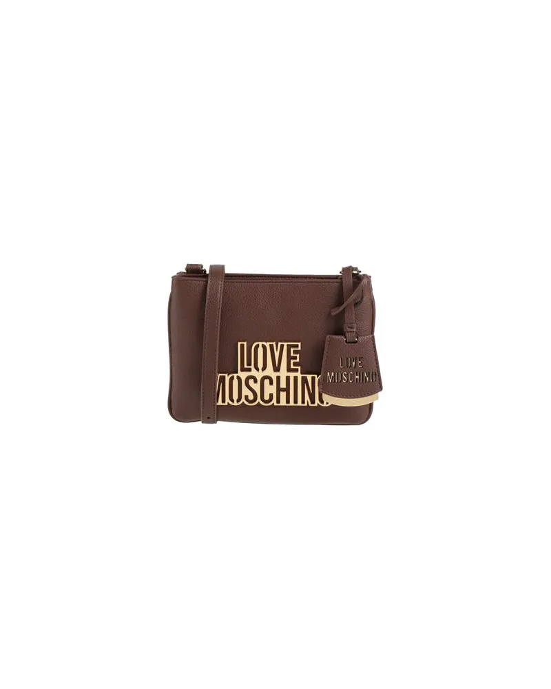Moschino TASCHEN - Umhängetascheauf YOOX.COM Schokobraun