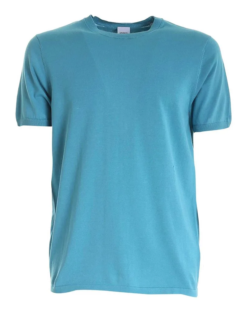 ASPESI T-shirts Azurblau