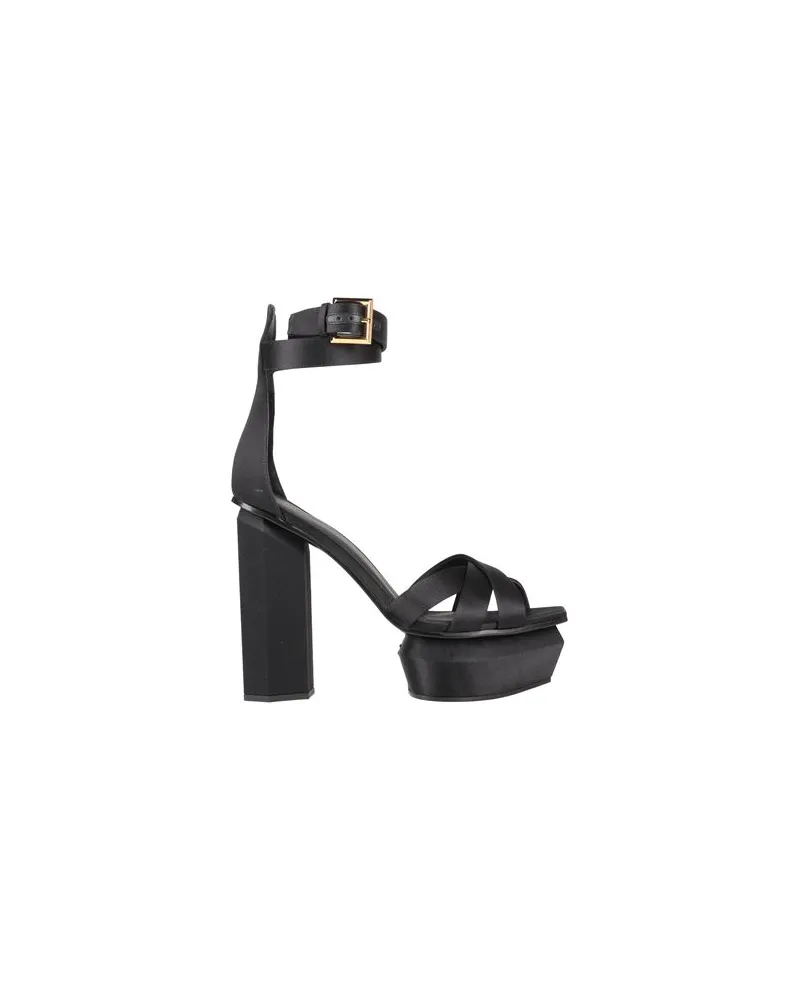 Balmain SCHUHE - Sandalenauf YOOX.COM Schwarz