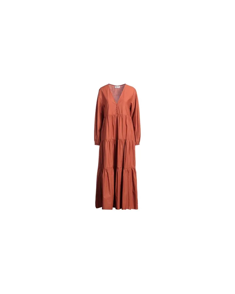 Matteau KLEIDER - Maxi-Kleiderauf YOOX.COM Rostrot