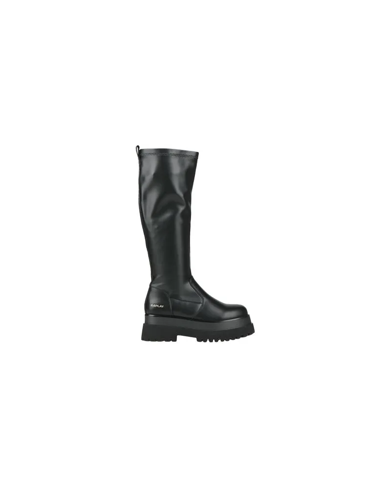 Replay SCHUHE - Stiefelauf YOOX.COM Schwarz