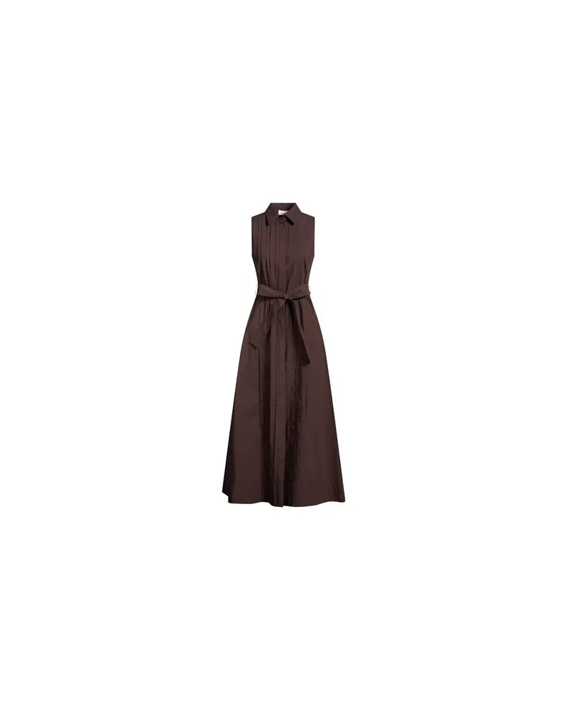 P.A.R.O.S.H. KLEIDER - Maxi-Kleiderauf YOOX.COM Dunkelbraun