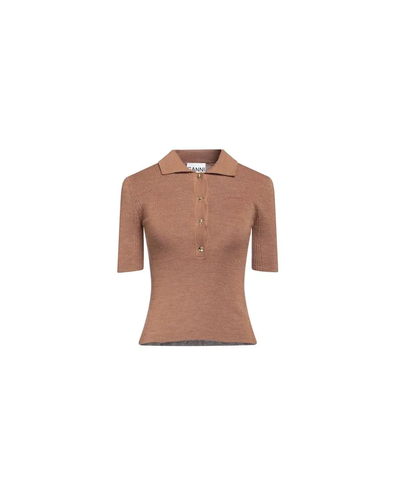 Ganni STRICKWAREN - Pulloverauf YOOX.COM Kamel