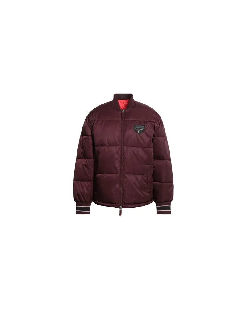 Armani Exchange JACKEN & MÄNTEL - Pufferjacken & Daunenjackenauf YOOX.COM Bordeaux