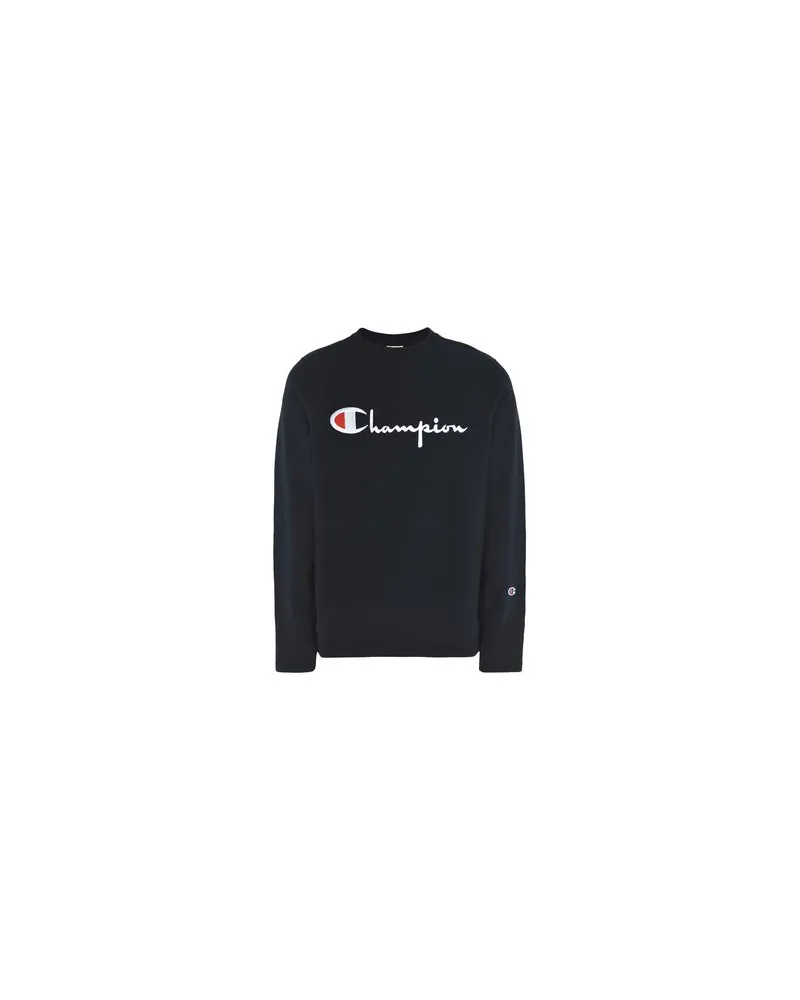 Champion CREWNECK SWEATSHIRT LOGO  - TOPS - Sweatshirtsauf YOOX.COM Nachtblau