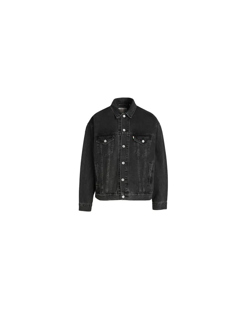 Levi's MT-TRUCKER	 - JACKEN & MÄNTEL - Jeansjacken/Mäntelauf YOOX.COM Schwarz