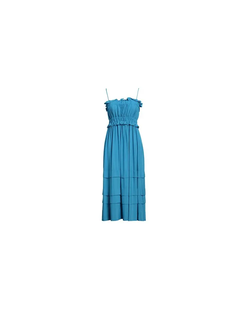 MEIMEIJ KLEIDER - Midi-Kleiderauf YOOX.COM Azurblau