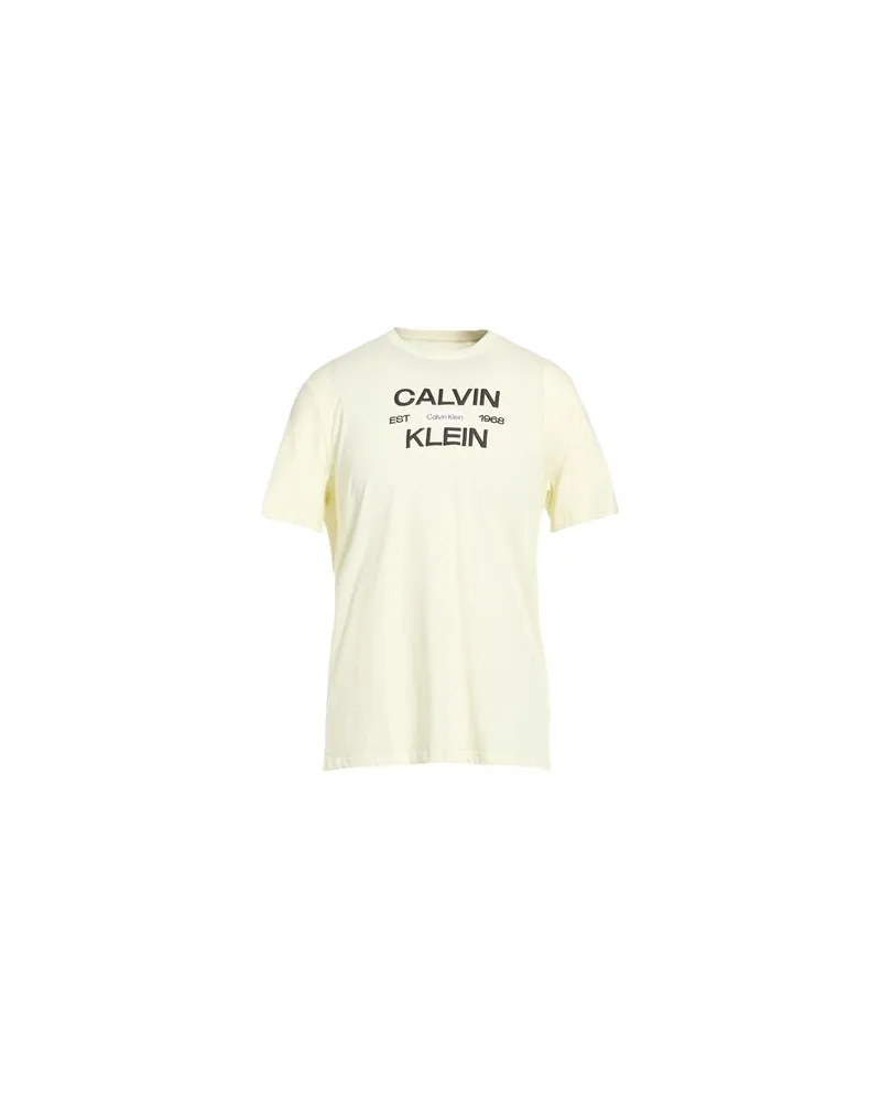 Calvin Klein TOPS - T-shirtsauf YOOX.COM Pastellgelb