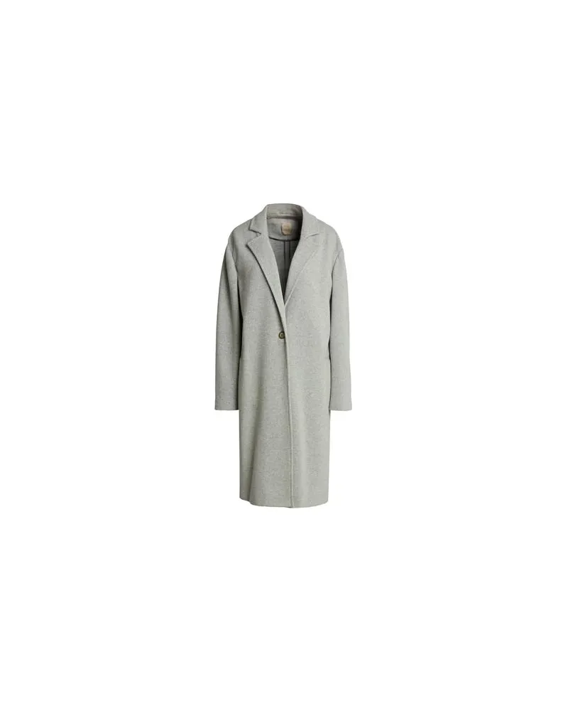 120% Lino JACKEN & MÄNTEL - Mäntelauf YOOX.COM Hellgrau