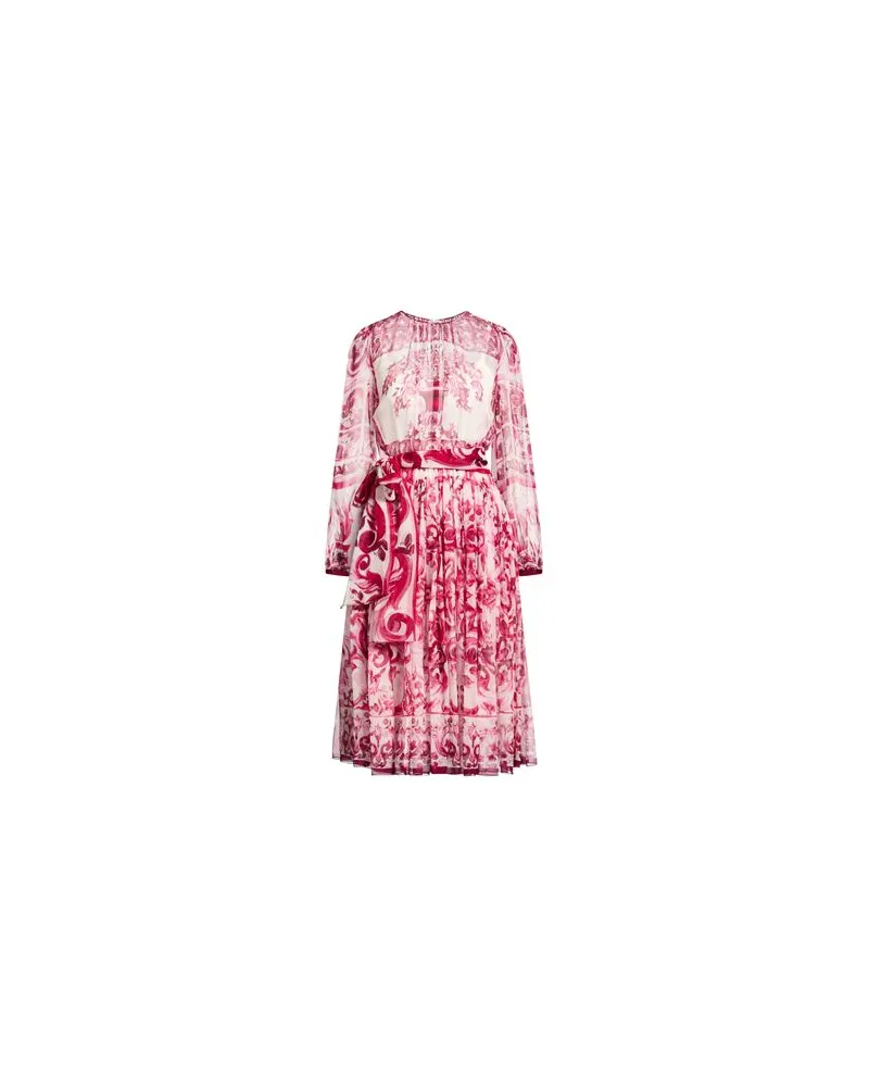 Dolce & Gabbana KLEIDER - Midi-Kleiderauf YOOX.COM Magenta