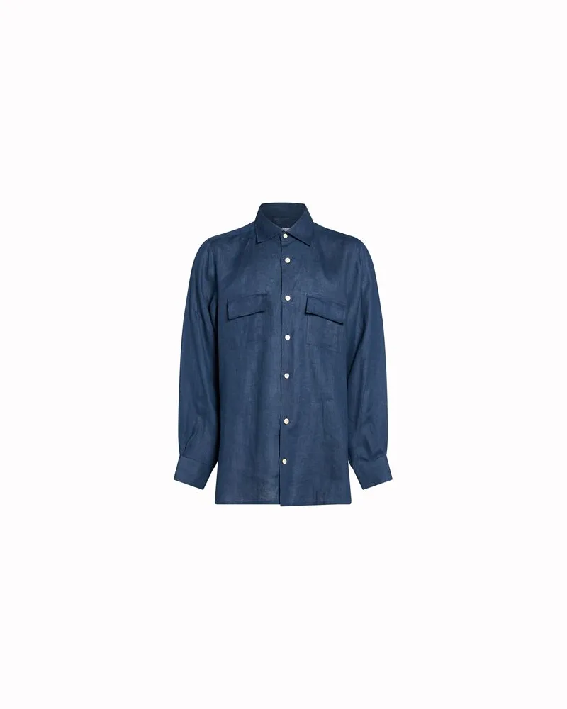 Kiton TOPS - Hemdenauf YOOX.COM Nachtblau