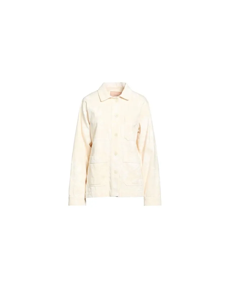 Twin-Set TOPS - Hemdenauf YOOX.COM Elfenbein