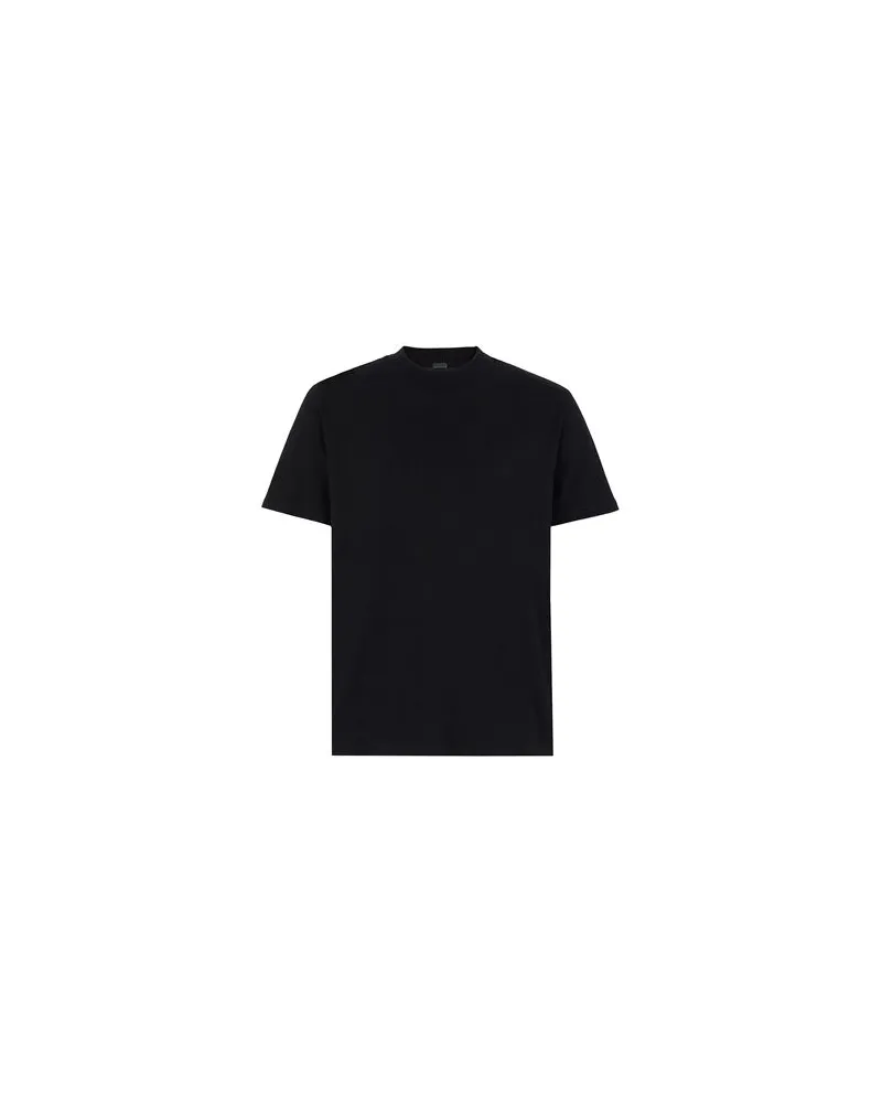 8 by Yoox ORGANIC COTTON  MOCK-NECK SLEEVE T-SHIRT  - TOPS - T-shirtsauf YOOX.COM Schwarz