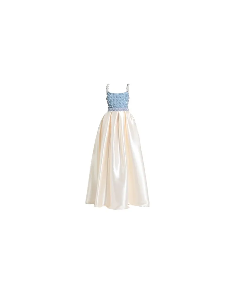 Elisabetta Franchi RED CARPET - KLEIDER - Maxi-Kleiderauf YOOX.COM Cremeweiß