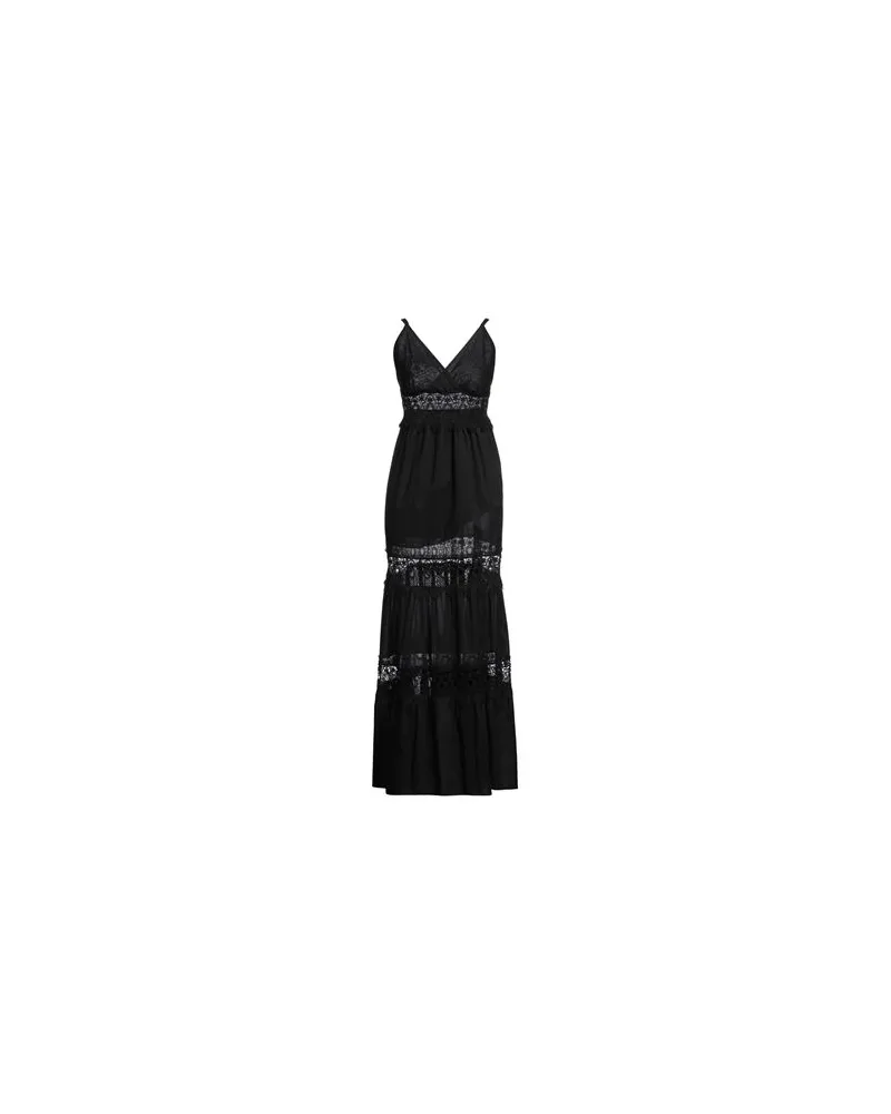 Kaos KLEIDER - Maxi-Kleiderauf YOOX.COM Schwarz