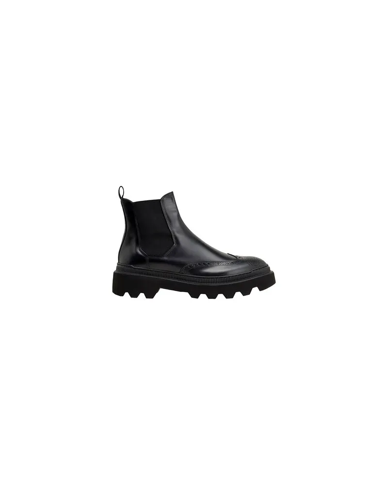 8 by Yoox POLISHED LEATHER CHELSEA BOOTS  - SCHUHE - Stiefelettenauf YOOX.COM Schwarz
