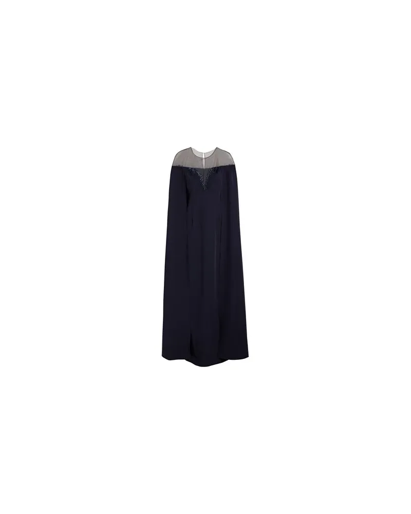 Marchesa KLEIDER - Maxi-Kleiderauf YOOX.COM Marineblau