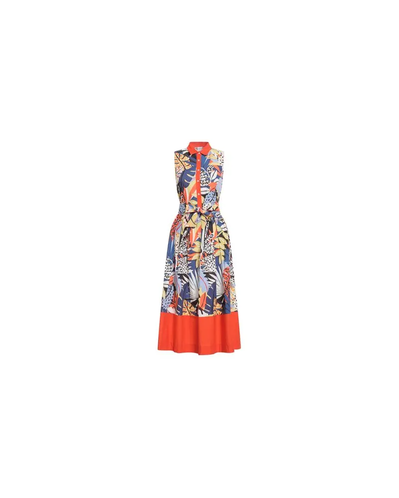 Sara Roka KLEIDER - Midi-Kleiderauf YOOX.COM Orange