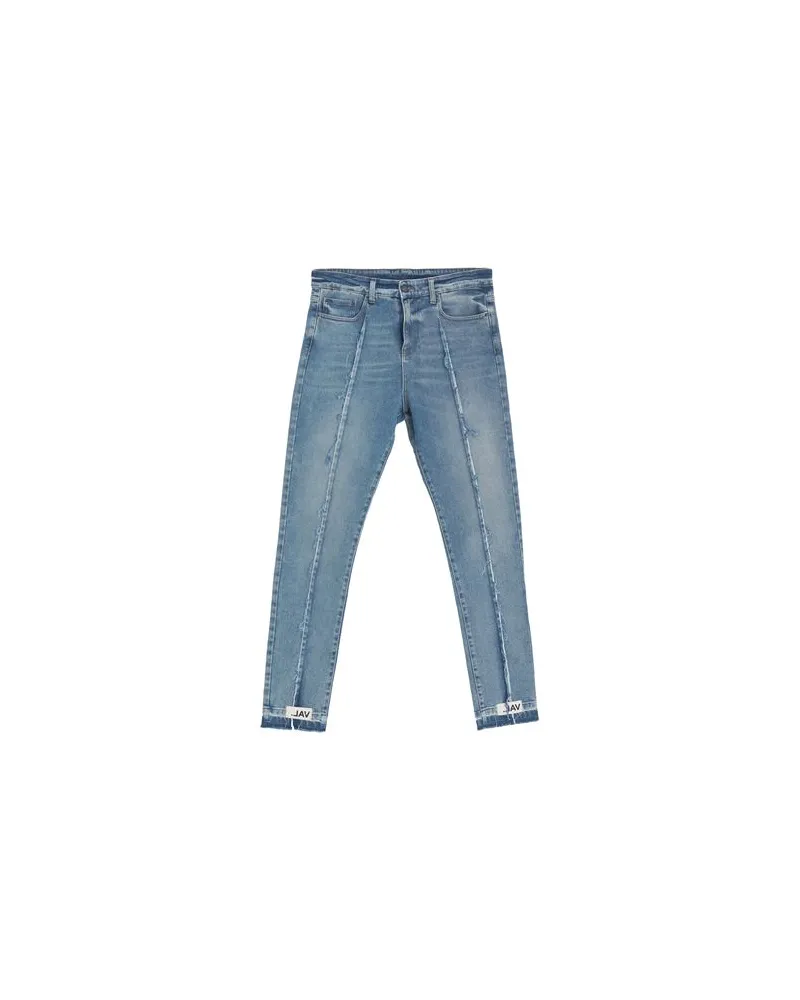 VAL KRISTOPHER HOSEN & RÖCKE - Jeanshosenauf YOOX.COM Blau
