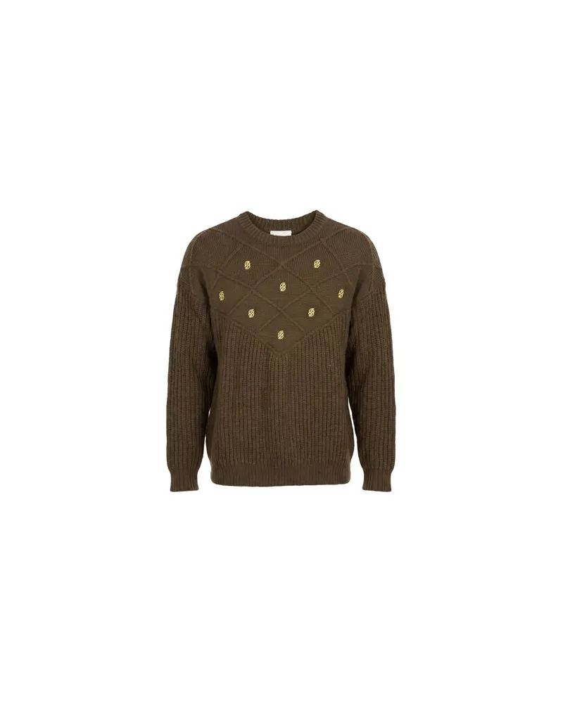 Drôle de Monsieur STRICKWAREN - Pulloverauf YOOX.COM Dunkelgrün
