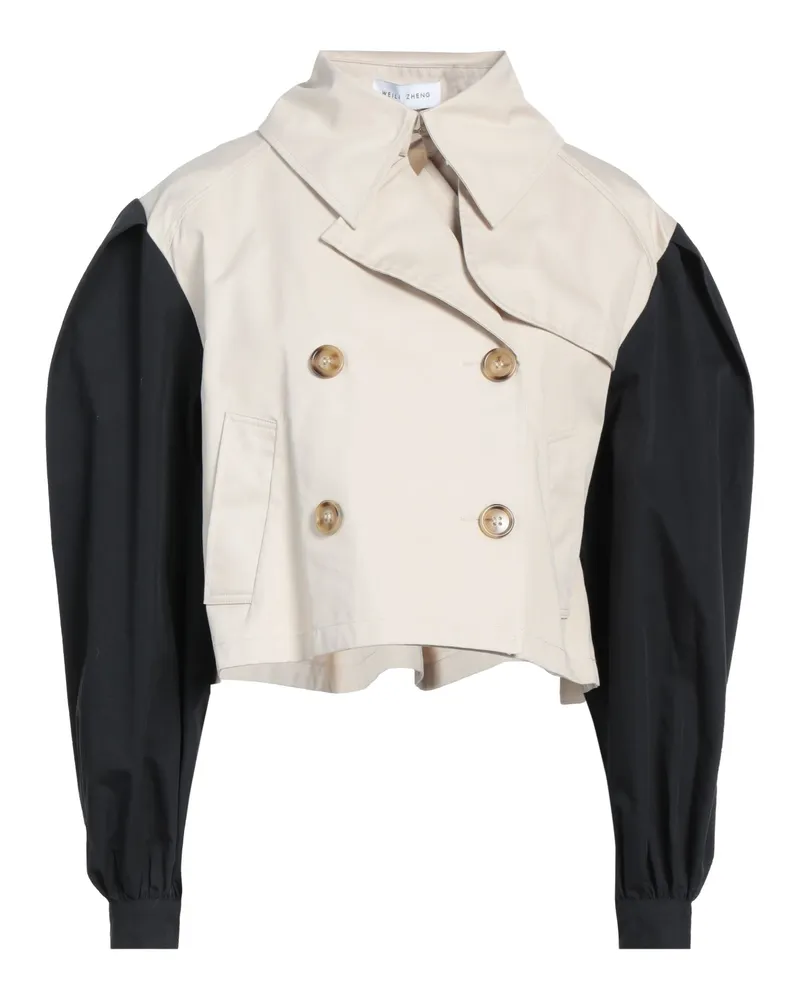 Weili Zheng Jacke, Mantel & Trenchcoat Beige