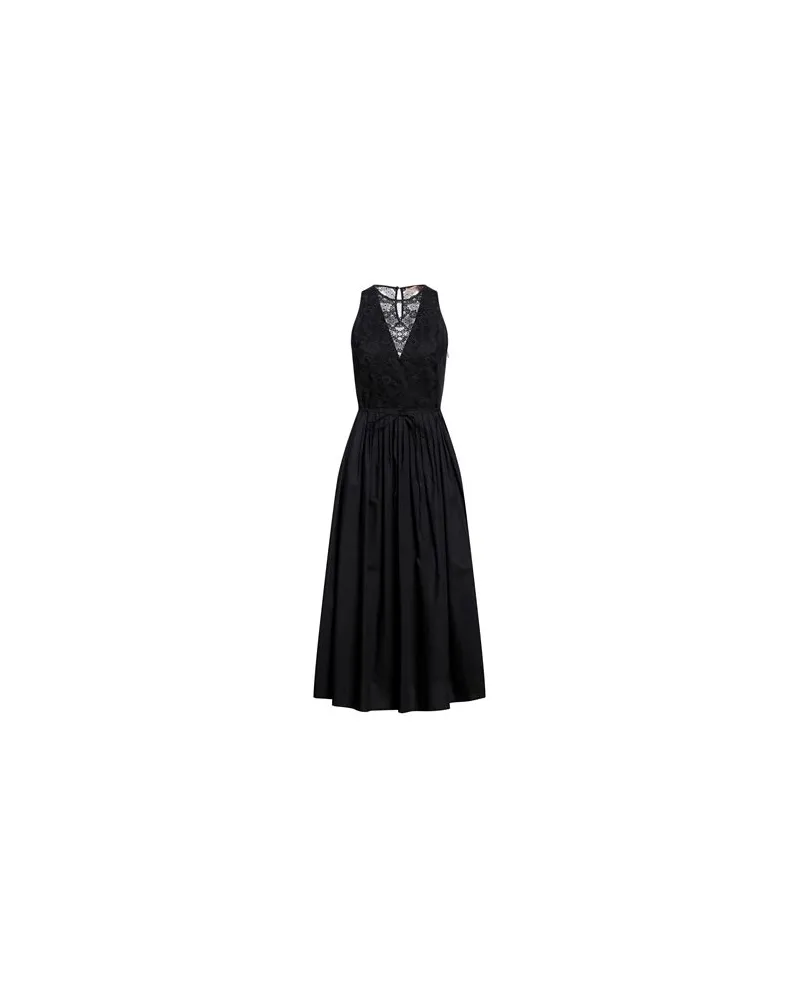 Twin-Set KLEIDER - Maxi-Kleiderauf YOOX.COM Schwarz