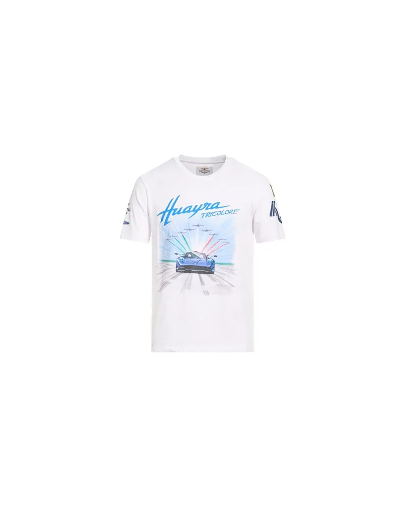 Aeronautica Militare PAGANI HUAYRA TRICOLORE - TOPS - T-shirtsauf YOOX.COM Weiß