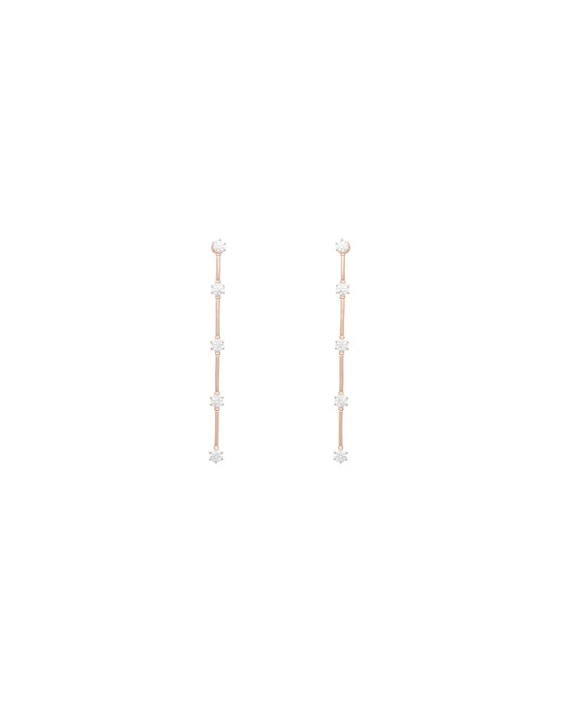 Swarovski Constella drop earrings, Round cut, White, Rose gold-tone plated  - SCHMUCK und UHREN - Ohrringeauf YOOX.COM Gold
