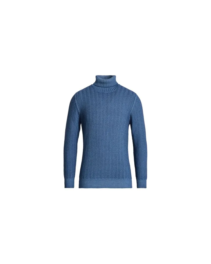 Gran Sasso STRICKWAREN - Rollkragenpulloverauf YOOX.COM Blau