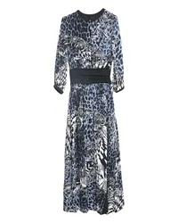 Roberto Cavalli Maxi-Kleid Blaugrau