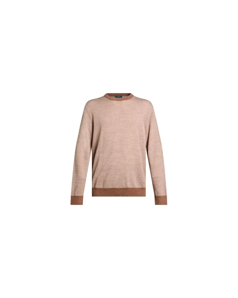 Zanone STRICKWAREN - Pulloverauf YOOX.COM Hellbraun
