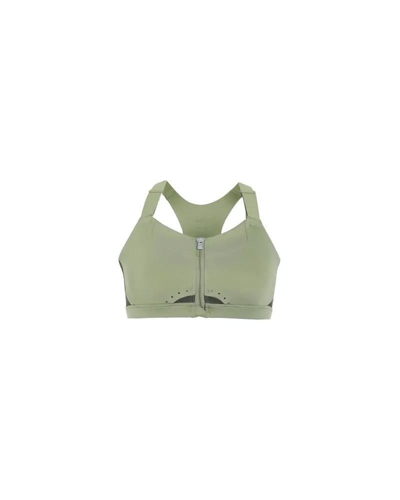 Nike W NK DF ALPHA ZIP-FRONT BRA  - TOPS - Topsauf YOOX.COM Salbeigrün