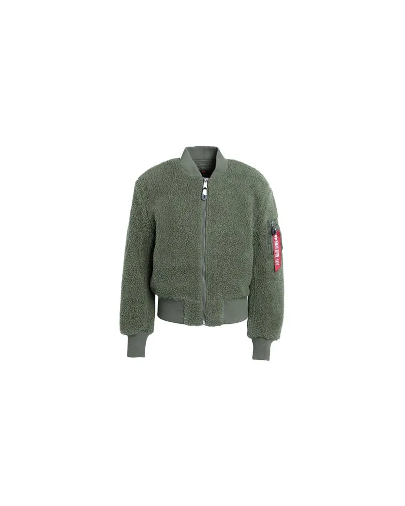 Alpha Industries JACKEN & MÄNTEL - Shearling- & Kunstfellauf YOOX.COM Militärgrün