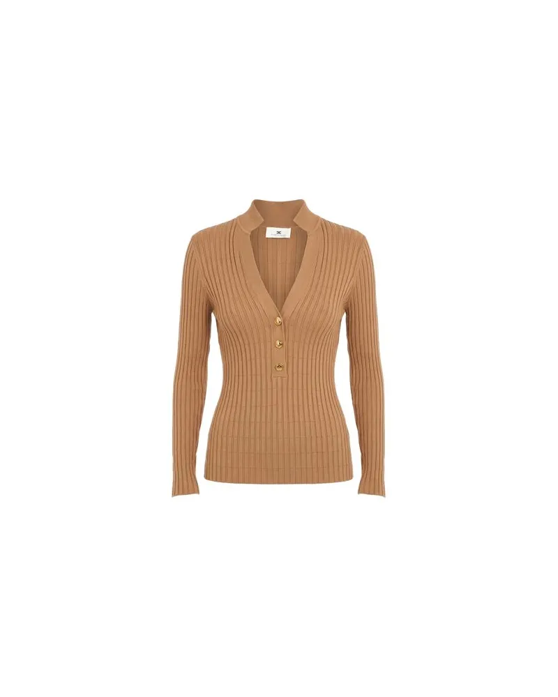 Elisabetta Franchi STRICKWAREN - Pulloverauf YOOX.COM Kamel