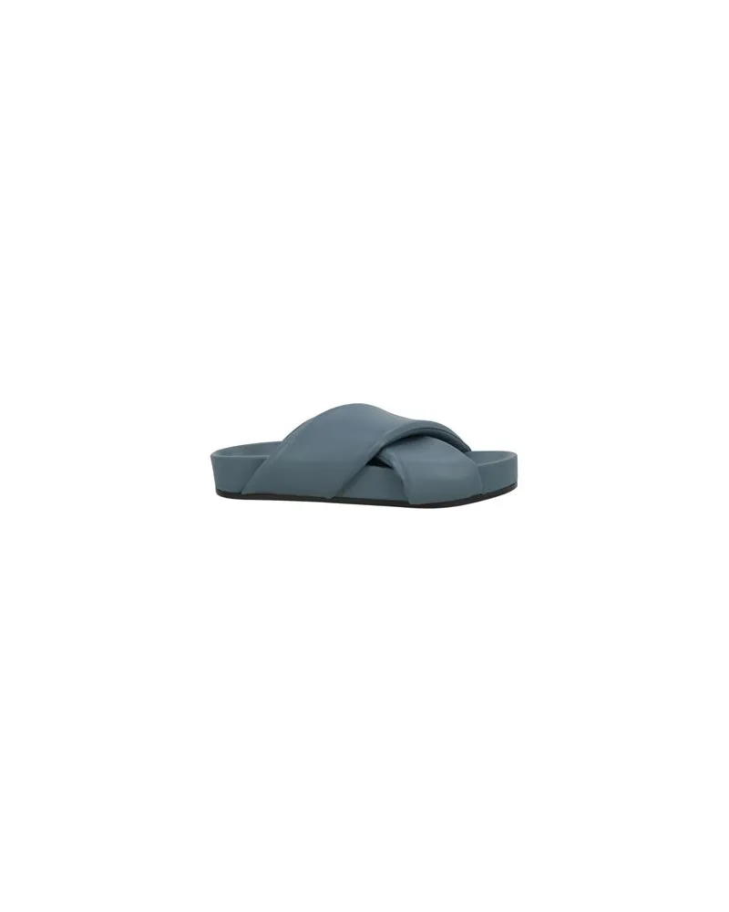 Jil Sander SCHUHE - Sandalenauf YOOX.COM Taubenblau