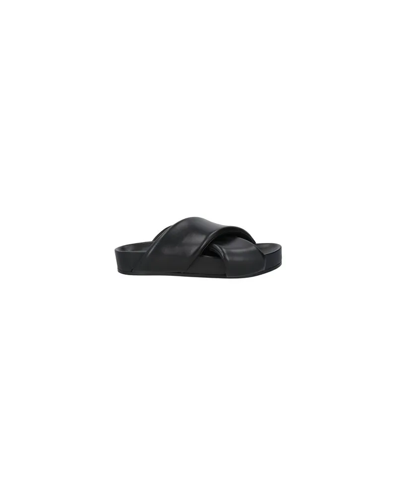 Jil Sander SCHUHE - Sandalenauf YOOX.COM Schwarz