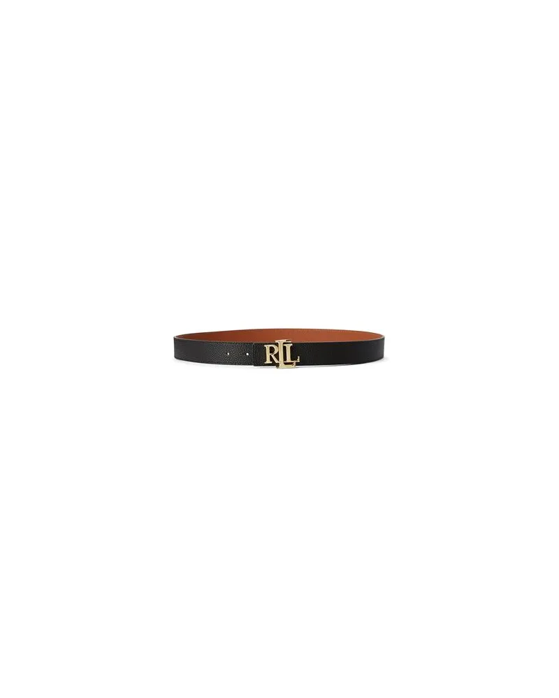 Ralph Lauren LOGO LEATHER BELT  - Kleinlederwaren - Gürtelauf YOOX.COM Schwarz