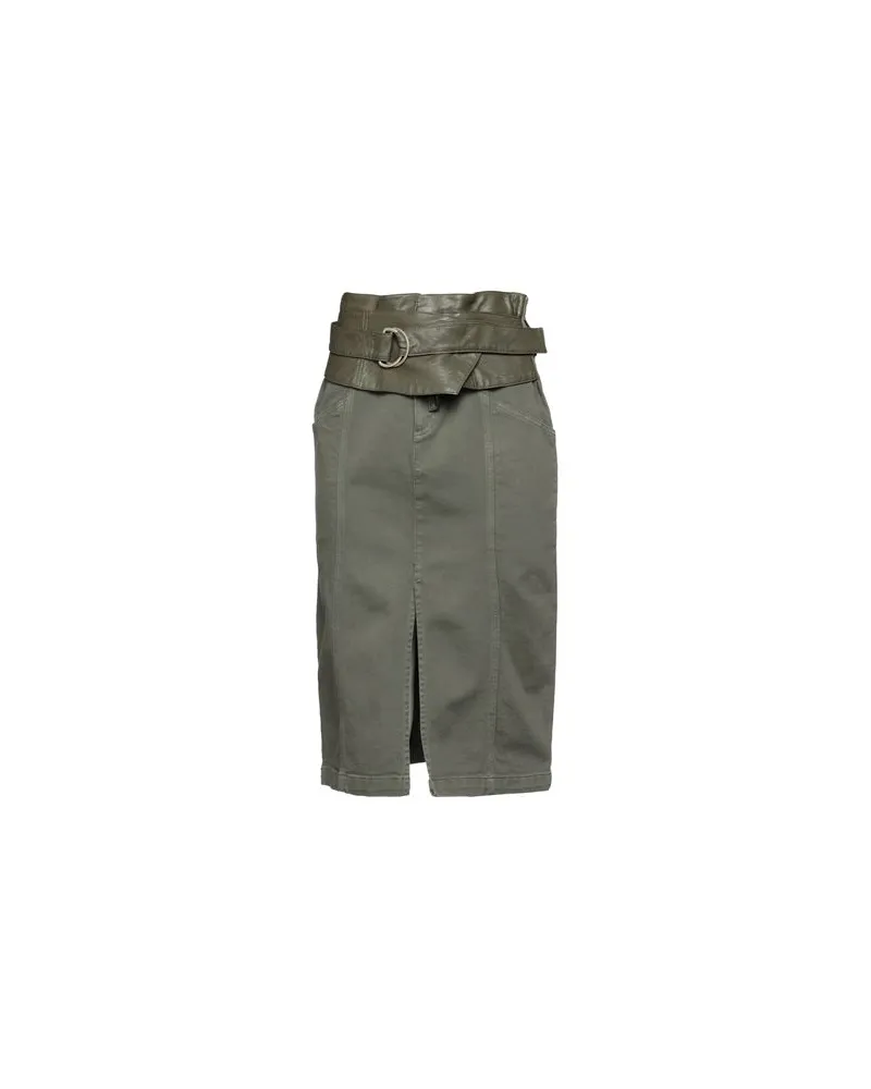 Pinko HOSEN & RÖCKE - Midi-Röckeauf YOOX.COM Militärgrün