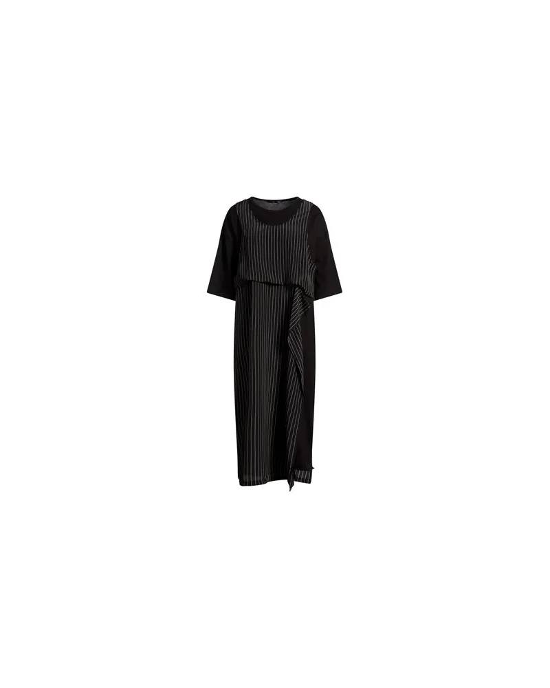 Y'S YOHJI YAMAMOTO KLEIDER - Midi-Kleiderauf YOOX.COM Schwarz