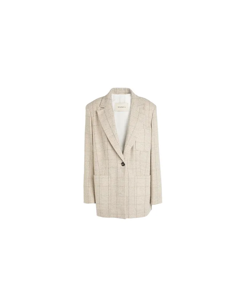 MAX&Co. SEVERO  - ANZÜGE und CO-ORDS - Blazersauf YOOX.COM Beige