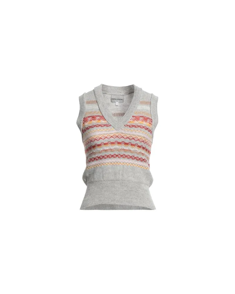 Antik Batik STRICKWAREN - Pulloverauf YOOX.COM Hellgrau