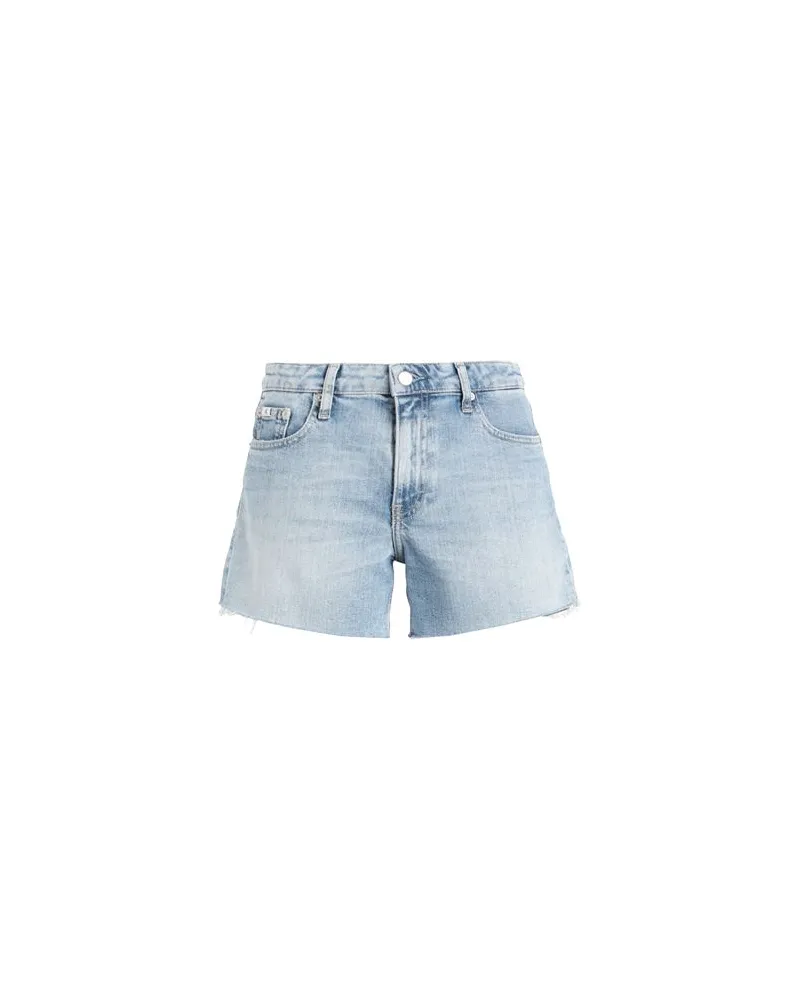 Calvin Klein HOSEN & RÖCKE - Jeansshortsauf YOOX.COM Blau