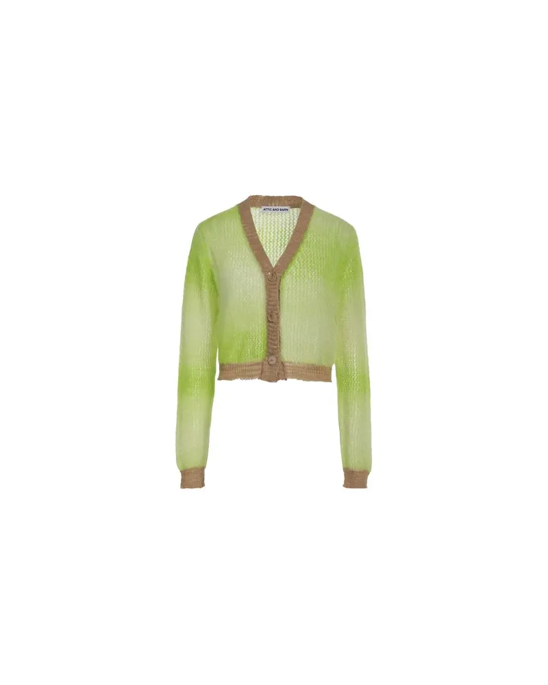 Attic and Barn STRICKWAREN - Strickjackenauf YOOX.COM Limettengrün