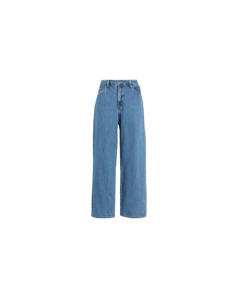 Levi's BAGGY DAD FLAT FINISH - HOSEN & RÖCKE - Jeanshosenauf YOOX.COM Blau