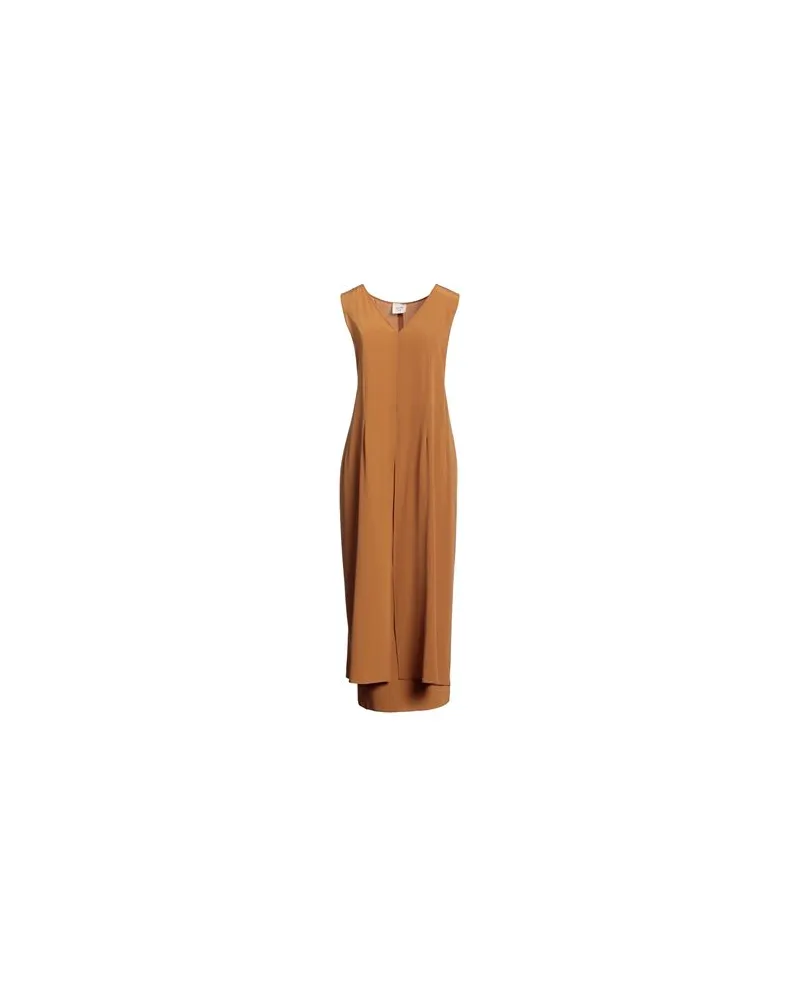 ALYSI KLEIDER - Midi-Kleiderauf YOOX.COM Kamel