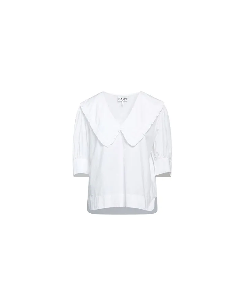 Ganni TOPS - Topsauf YOOX.COM Weiß
