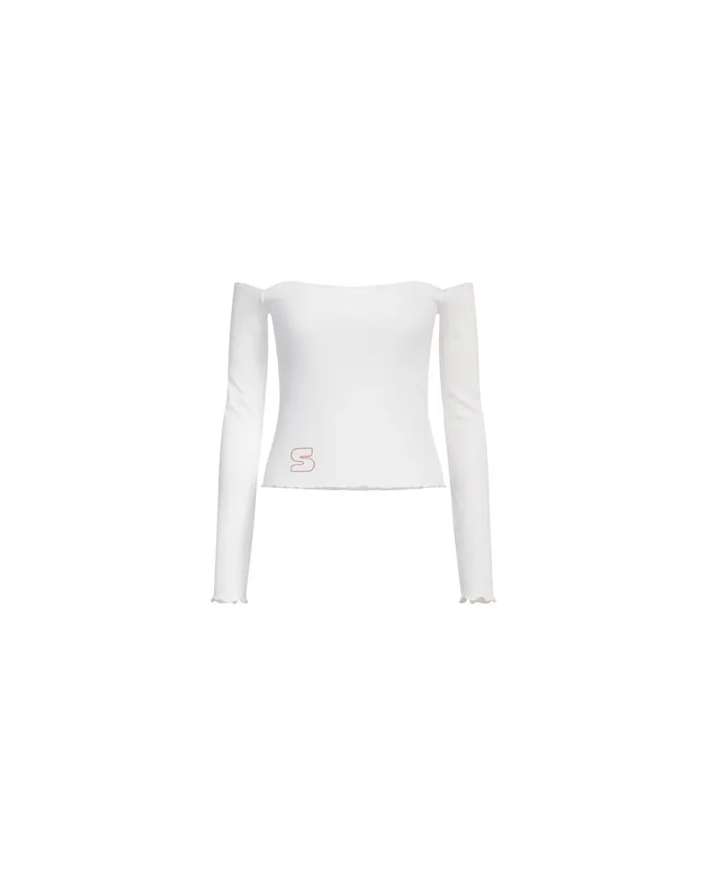 SIEDRES TOPS - Topsauf YOOX.COM Weiß