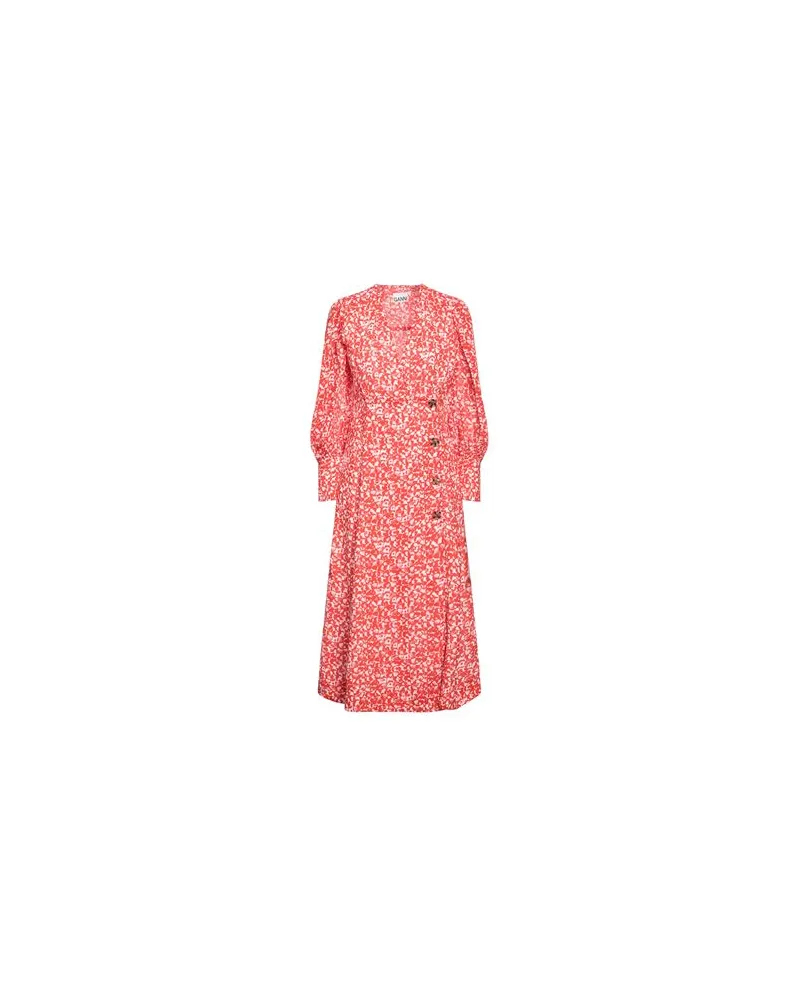 Ganni KLEIDER - Midi-Kleiderauf YOOX.COM Orange