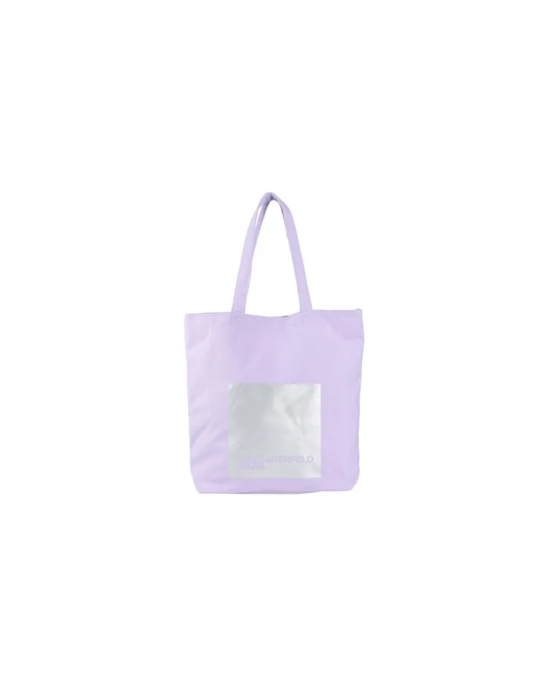 Karl Lagerfeld NS CANVAS TOTE  - TASCHEN - Schultertaschenauf YOOX.COM Lila